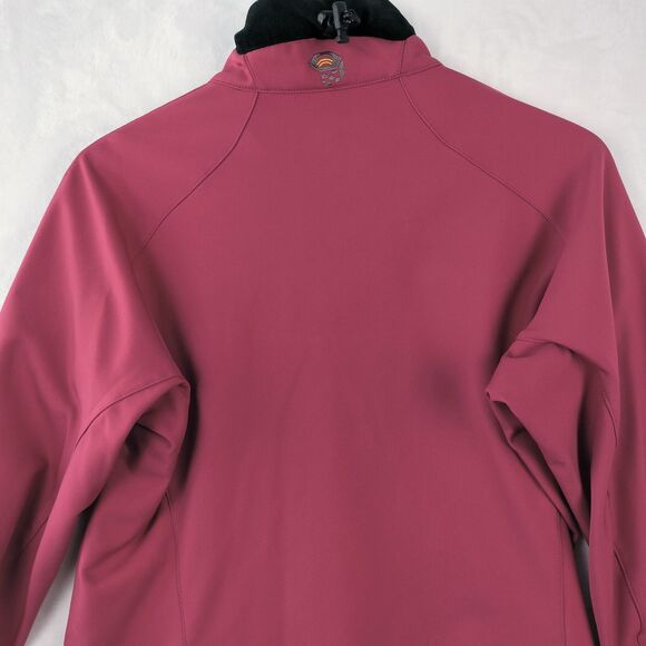 Mountain Hardwear Jacket Womens Size 8 Pink Full Zip Soft Shell Outdoor Stretch - Picture 12 of 15